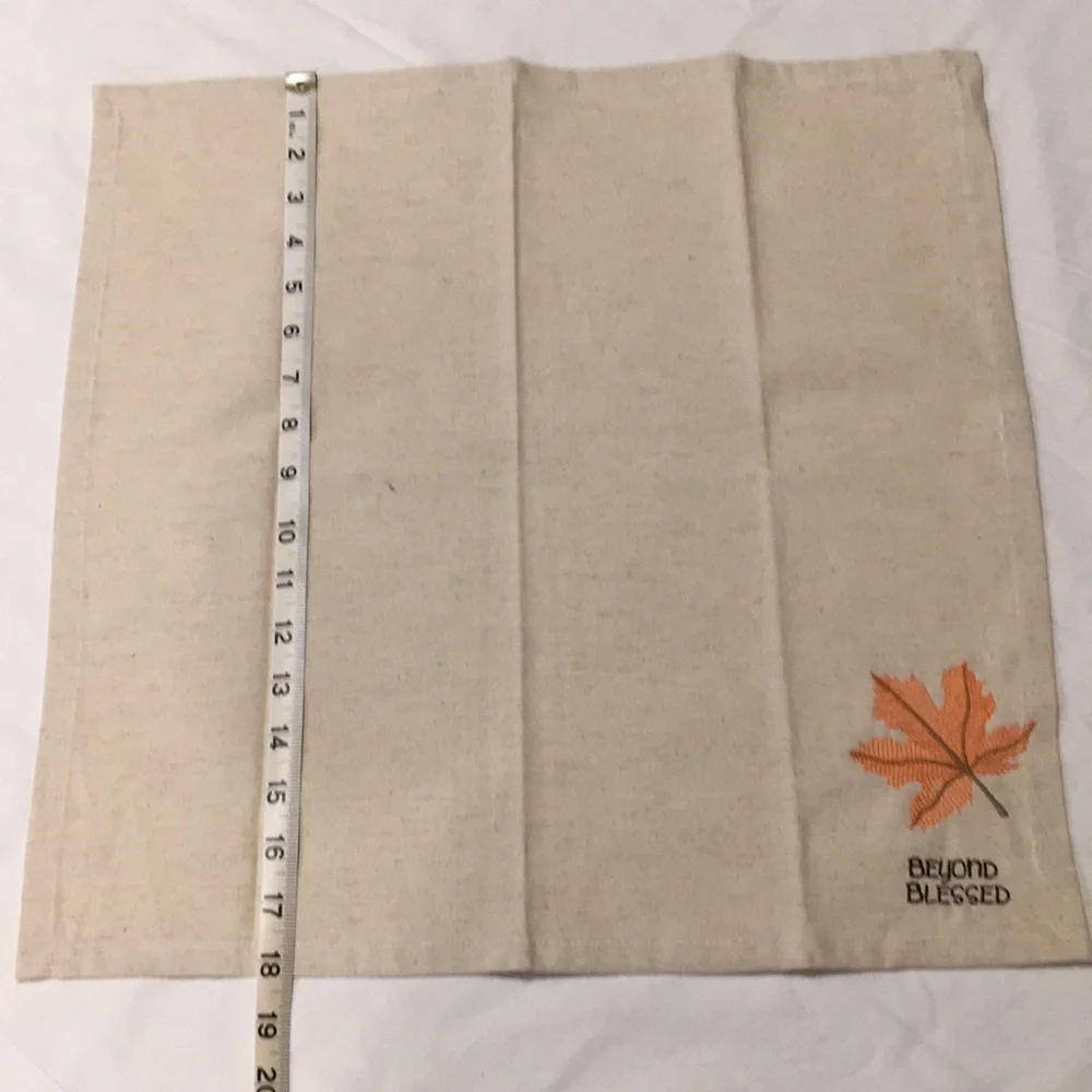 Handmade Towels Napkins Set of 4 Autumn Leaf New